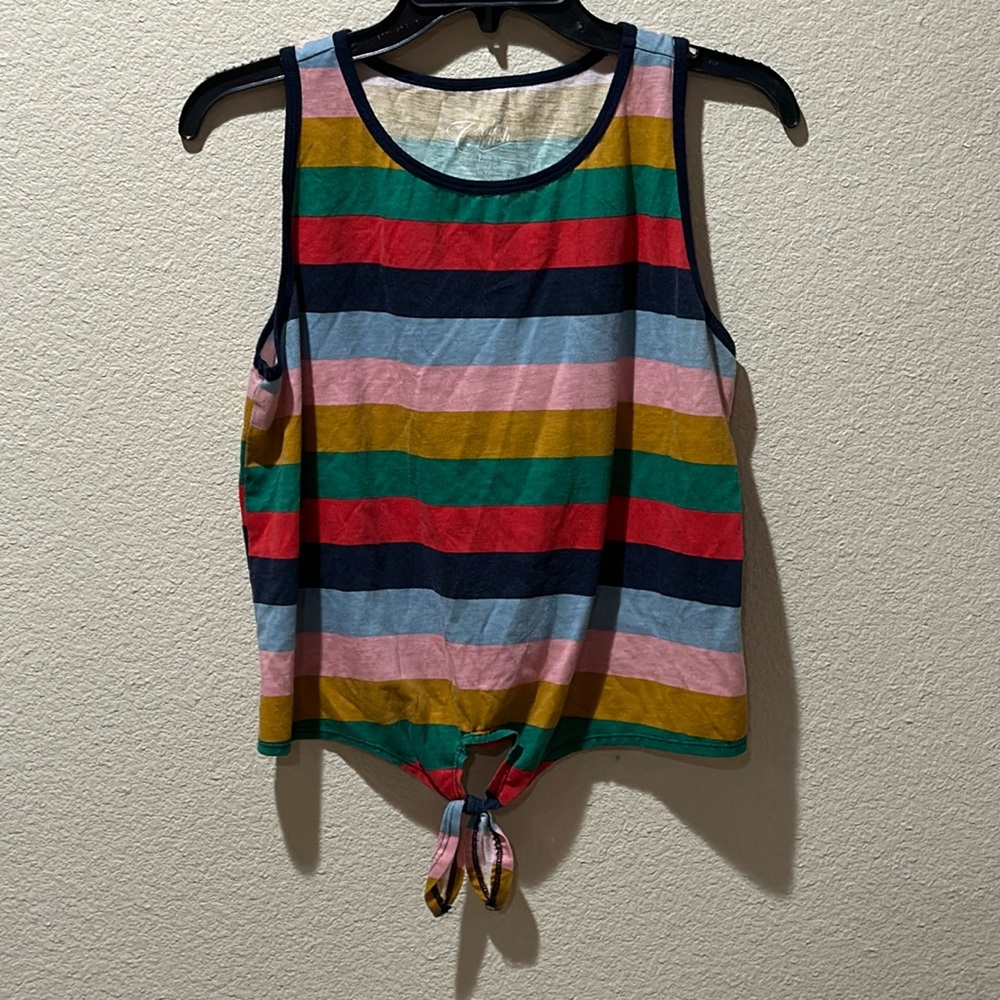 Multi-Colored Striped Tank Top
